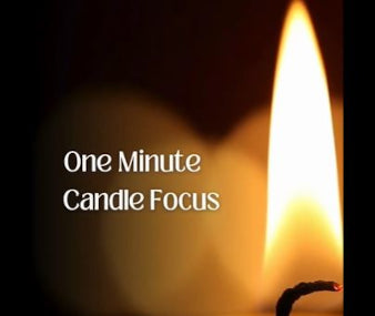 Image of a candle for one minute focus