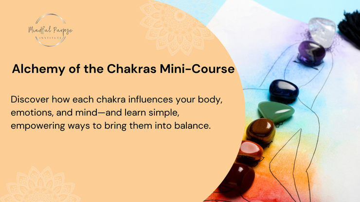 Chakra healing online course showing the seven energy centers from root to crown chakra for spiritual transformation and energy alignment